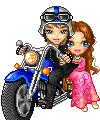 moto pareja